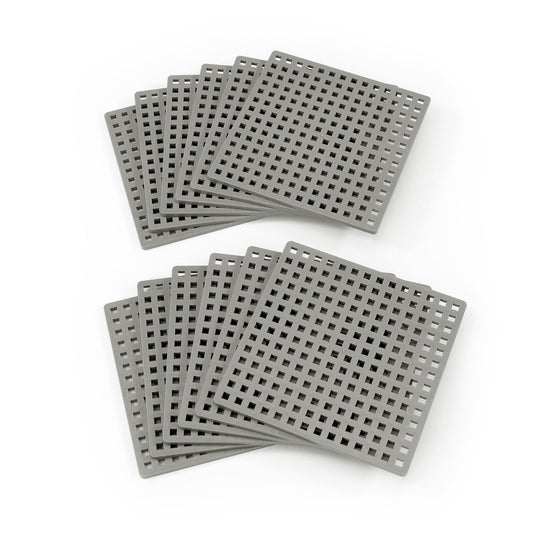 Baseplate 12-pack, Grey