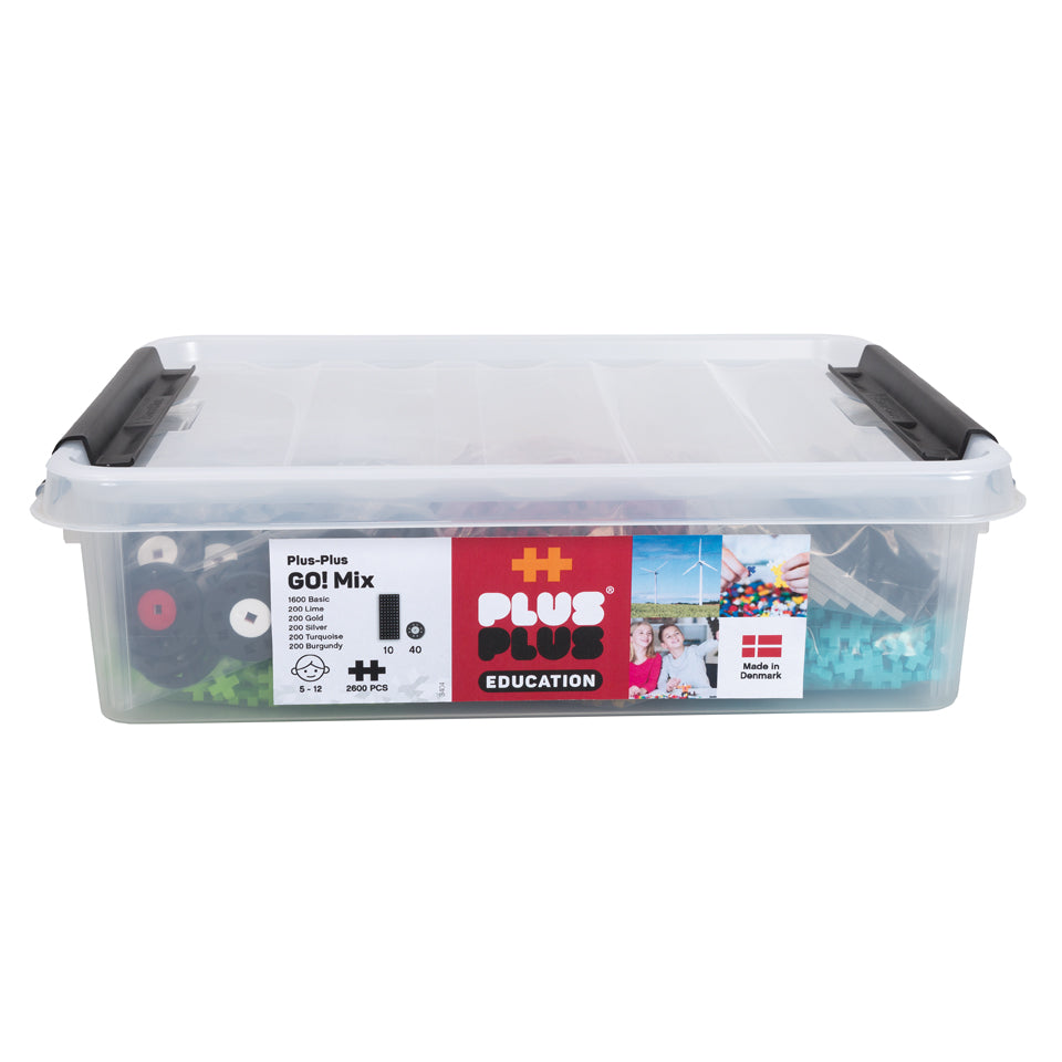 GO! Educational Tub - 2600 pc / 10 baseplates / 40 wheels