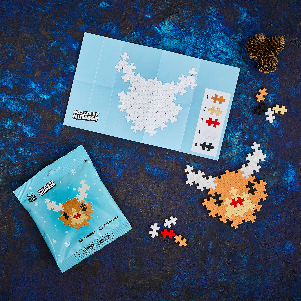 48pc Puzzle by Number® Holiday Faces Program