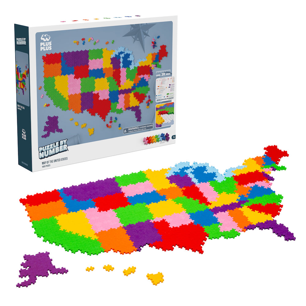 Puzzle By Number® - 1400 pc Map of the United States