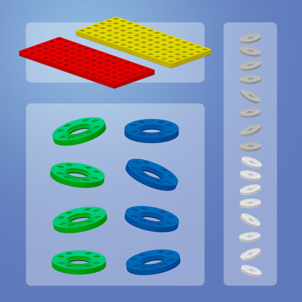 Plus-Plus Accessory Pack / Red & Yellow
