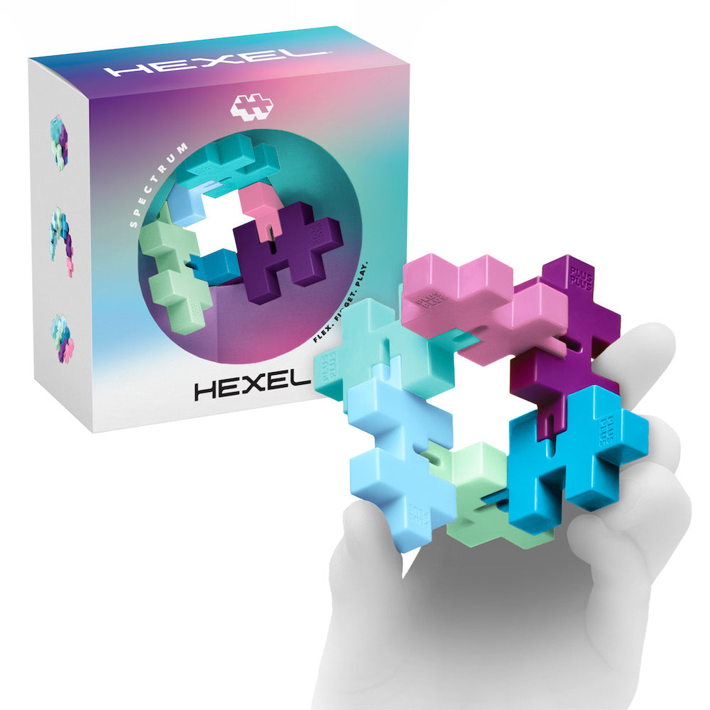 HEXEL - Flora box and pastel build held in a hand