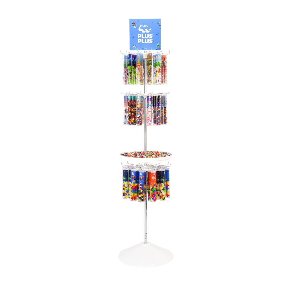 3-Tier Display - Spinner Light with Plus-Plus tubes