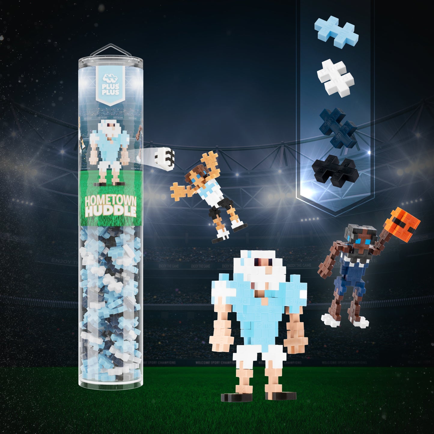 Hometown Huddle - Pastel Blue, White, Navy, Black
