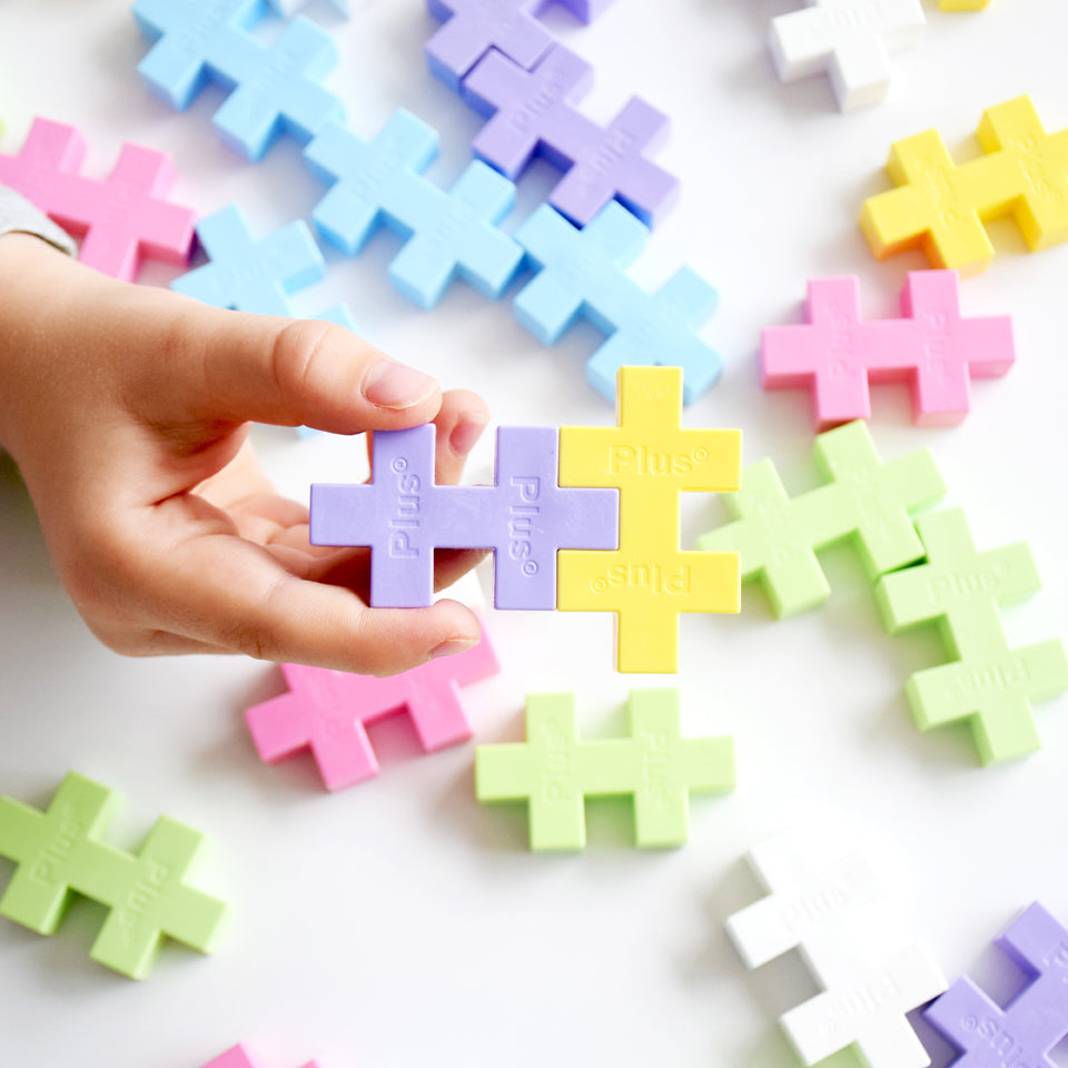 Hands building with BIG 100 pc pastel pieces