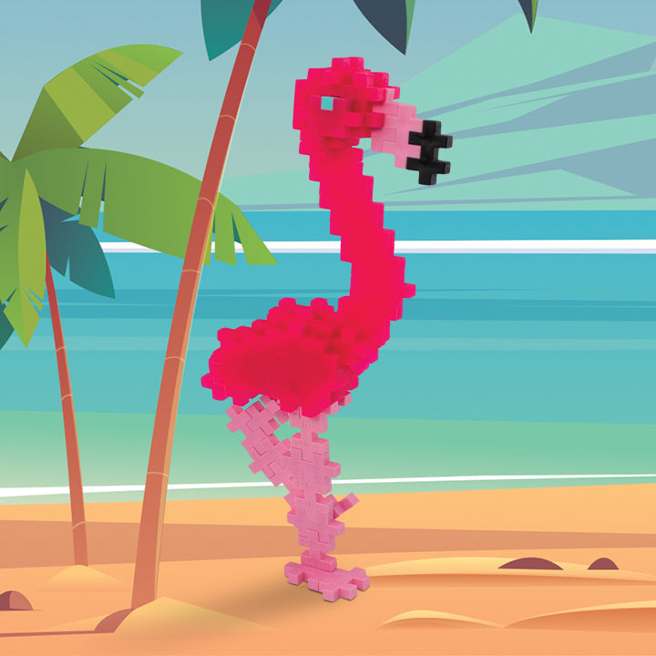 Tube - Flamingo build on a tropical beach