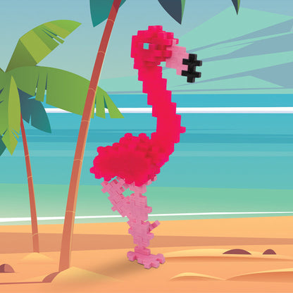 Tube - Flamingo build on a tropical beach