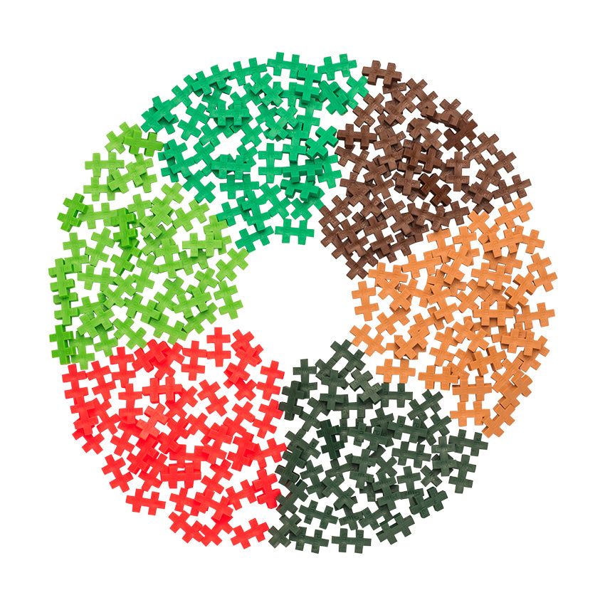 Tube - 240 pc - Jungle MIx color wheel of pieces