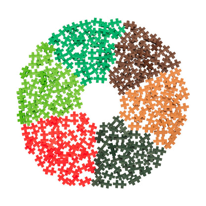 Tube - 240 pc - Jungle MIx color wheel of pieces