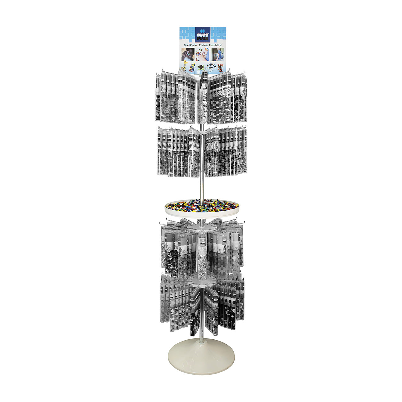 Tube Display - Floor 4 Tier w/ Demo Tray