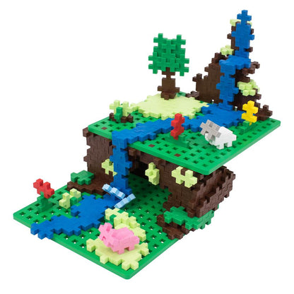 Baseplate Duo - Green with a waterfall build