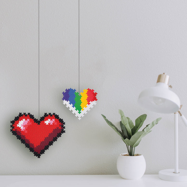 Puzzle By Number® - 250 pc Hearts hanging on a wall