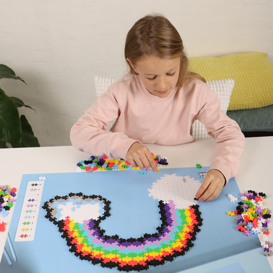 Puzzle By Number®- 500 pc Rainbow: girl building the rainbow