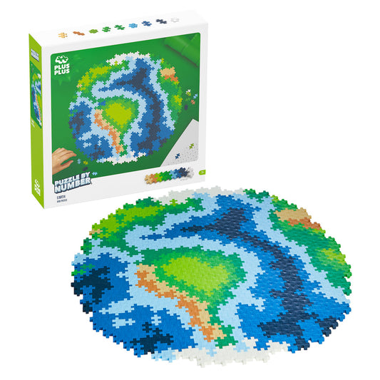 Puzzle By Number® - 800 pc Earth box with finished Earth puzzle