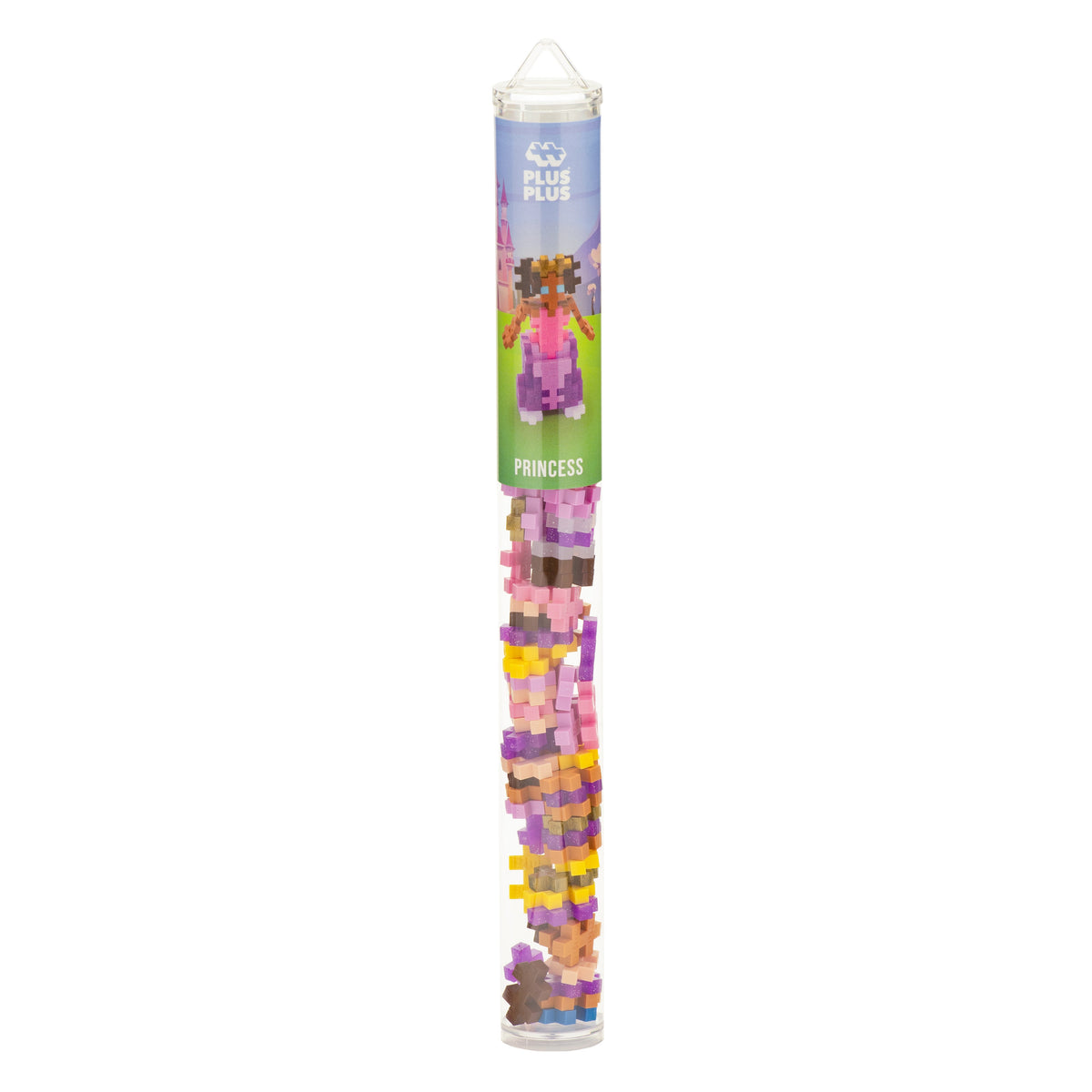 Tube - Princess: tube of pink, purple and skin-tone pieces