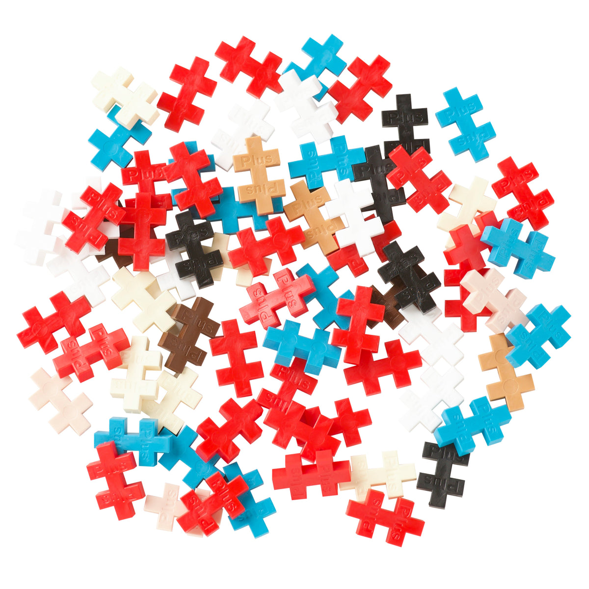 Tube - Gnome: pile of red, blue, white and brown pieces