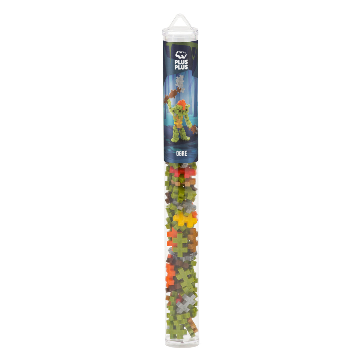 Tube - Ogre: tube of green, brown and orange pieces