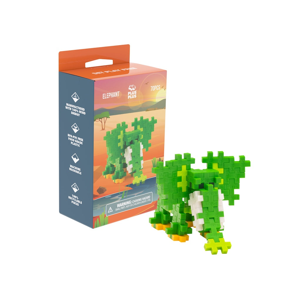 Box - Emerald Elephant with green elephant build