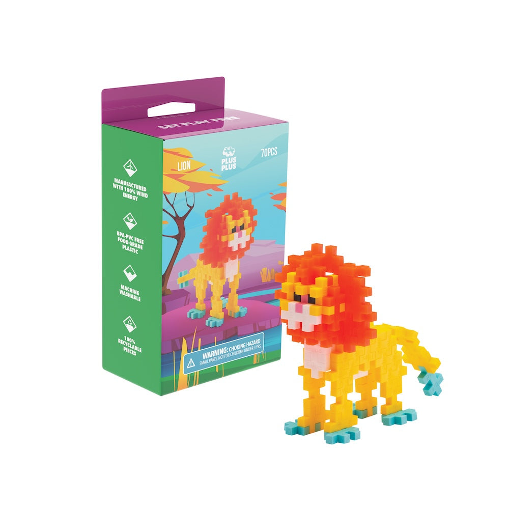 Box - Lemon Lion with orange and yellow lion build