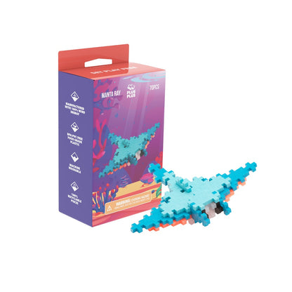 70 pc Manta Ray box with light blue manta ray build