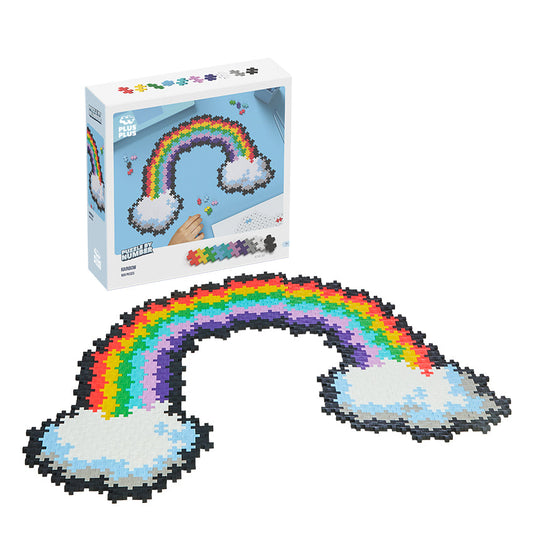 Puzzle By Number®- 500 pc Rainbow box with finished rainbow