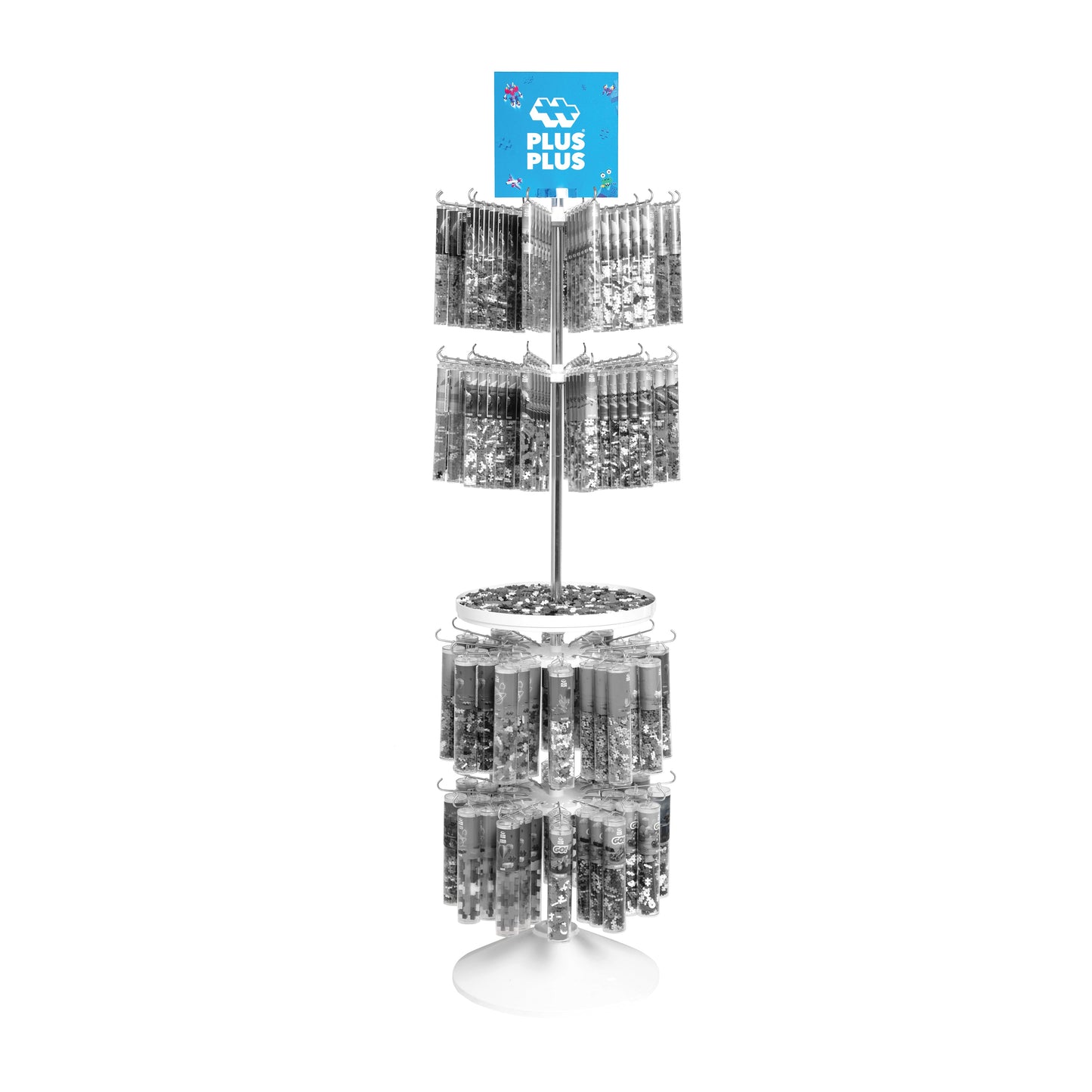 Tube Floor Display (only) - 4-Tier